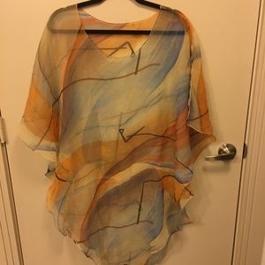 70’s swim cover up poncho